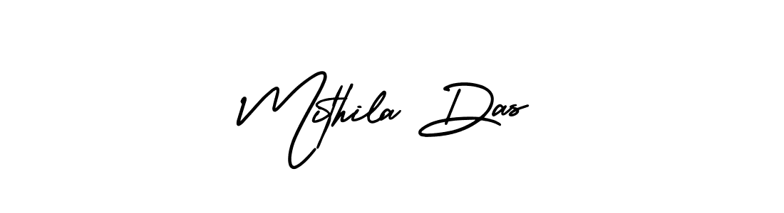 How to make Mithila Das name signature. Use AmerikaSignatureDemo-Regular style for creating short signs online. This is the latest handwritten sign. Mithila Das signature style 3 images and pictures png