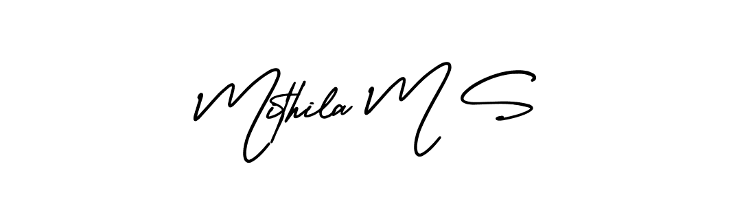 Once you've used our free online signature maker to create your best signature AmerikaSignatureDemo-Regular style, it's time to enjoy all of the benefits that Mithila M S name signing documents. Mithila M S signature style 3 images and pictures png