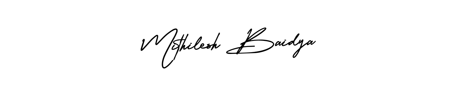 You can use this online signature creator to create a handwritten signature for the name Mithilesh Baidya. This is the best online autograph maker. Mithilesh Baidya signature style 3 images and pictures png