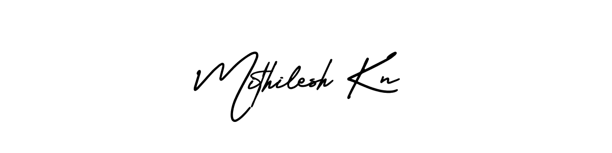 if you are searching for the best signature style for your name Mithilesh Kn. so please give up your signature search. here we have designed multiple signature styles  using AmerikaSignatureDemo-Regular. Mithilesh Kn signature style 3 images and pictures png