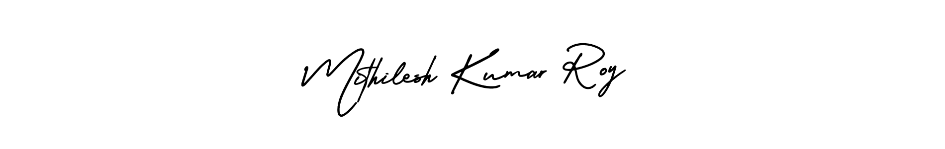 Similarly AmerikaSignatureDemo-Regular is the best handwritten signature design. Signature creator online .You can use it as an online autograph creator for name Mithilesh Kumar Roy. Mithilesh Kumar Roy signature style 3 images and pictures png