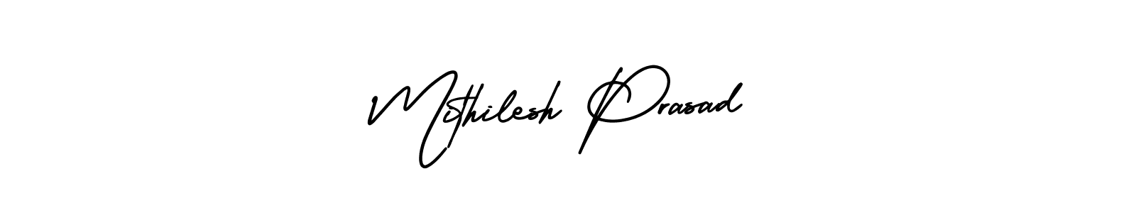 Best and Professional Signature Style for Mithilesh Prasad. AmerikaSignatureDemo-Regular Best Signature Style Collection. Mithilesh Prasad signature style 3 images and pictures png