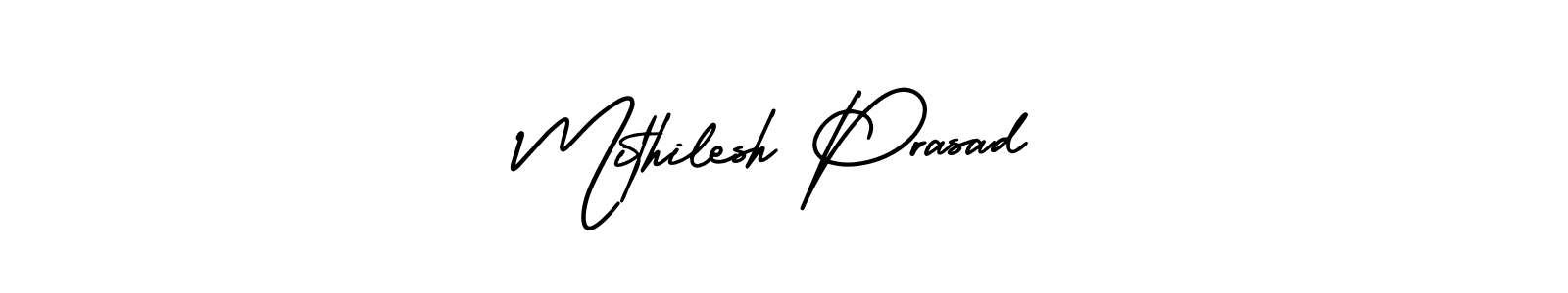 Best and Professional Signature Style for Mithilesh Prasad. AmerikaSignatureDemo-Regular Best Signature Style Collection. Mithilesh Prasad signature style 3 images and pictures png