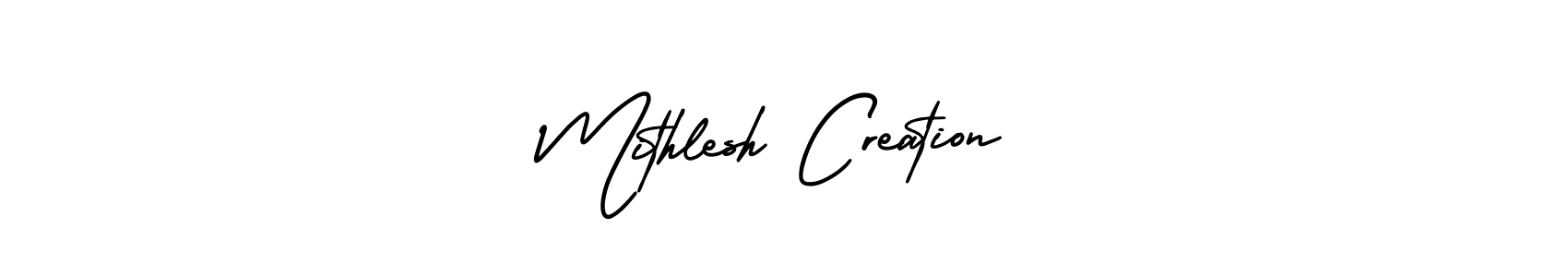 Make a beautiful signature design for name Mithlesh Creation. Use this online signature maker to create a handwritten signature for free. Mithlesh Creation signature style 3 images and pictures png