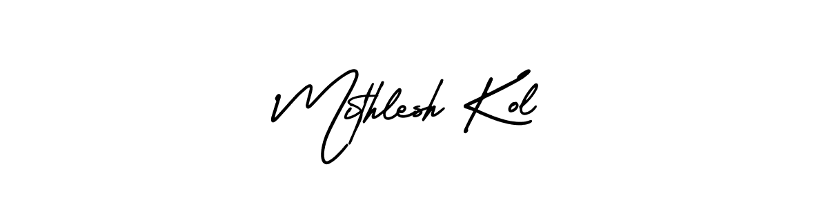 It looks lik you need a new signature style for name Mithlesh Kol. Design unique handwritten (AmerikaSignatureDemo-Regular) signature with our free signature maker in just a few clicks. Mithlesh Kol signature style 3 images and pictures png