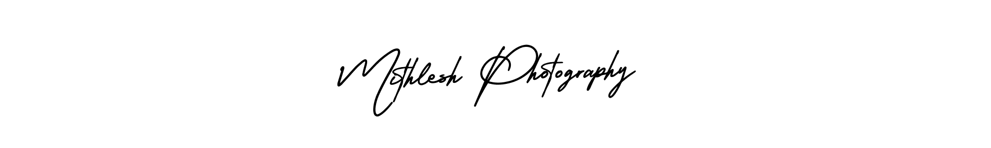 This is the best signature style for the Mithlesh Photography name. Also you like these signature font (AmerikaSignatureDemo-Regular). Mix name signature. Mithlesh Photography signature style 3 images and pictures png