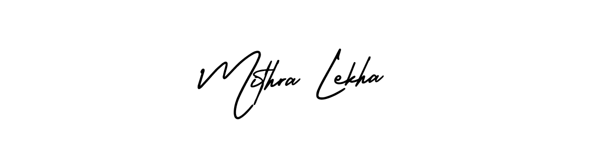 Also we have Mithra Lekha name is the best signature style. Create professional handwritten signature collection using AmerikaSignatureDemo-Regular autograph style. Mithra Lekha signature style 3 images and pictures png