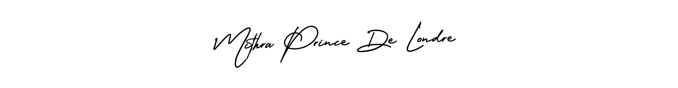 How to make Mithra Prince De Londre signature? AmerikaSignatureDemo-Regular is a professional autograph style. Create handwritten signature for Mithra Prince De Londre name. Mithra Prince De Londre signature style 3 images and pictures png