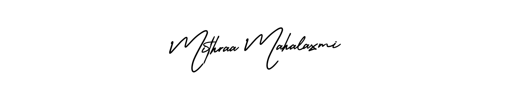 Similarly AmerikaSignatureDemo-Regular is the best handwritten signature design. Signature creator online .You can use it as an online autograph creator for name Mithraa Mahalaxmi. Mithraa Mahalaxmi signature style 3 images and pictures png