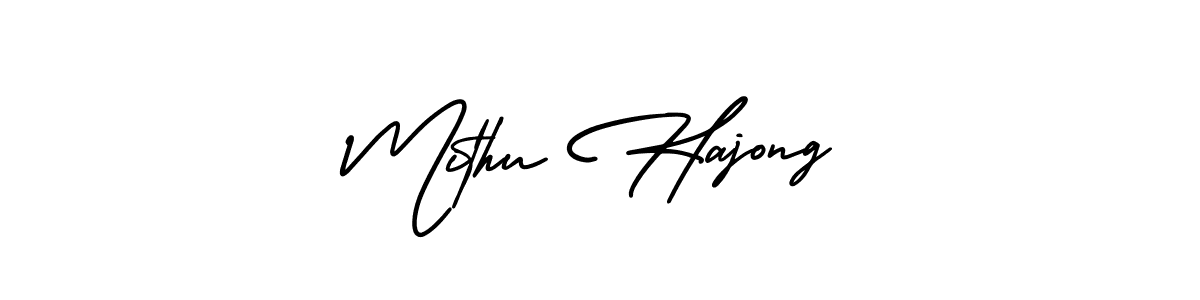 Best and Professional Signature Style for Mithu Hajong. AmerikaSignatureDemo-Regular Best Signature Style Collection. Mithu Hajong signature style 3 images and pictures png