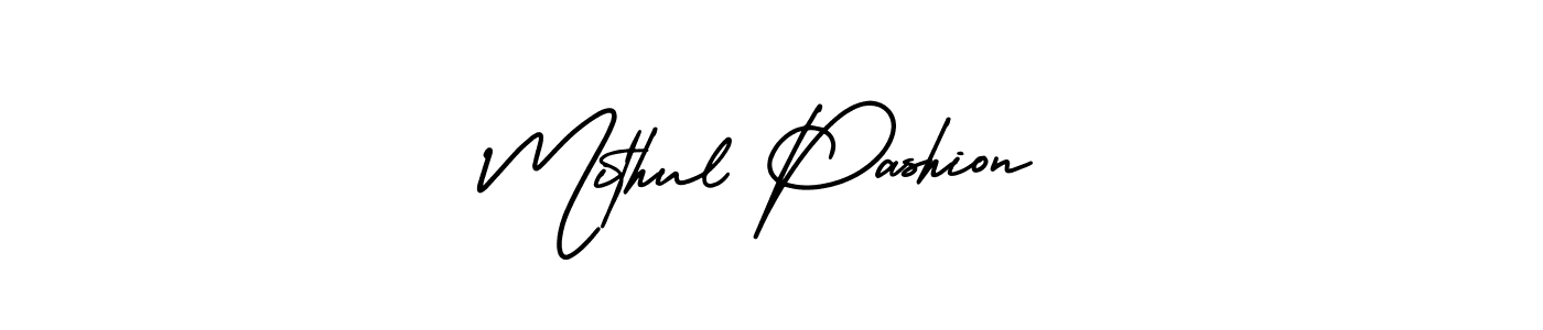 AmerikaSignatureDemo-Regular is a professional signature style that is perfect for those who want to add a touch of class to their signature. It is also a great choice for those who want to make their signature more unique. Get Mithul Pashion name to fancy signature for free. Mithul Pashion signature style 3 images and pictures png