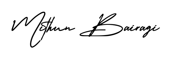 The AmerikaSignatureDemo-Regular lettering style adds unique flourish to name Mithun Bairagi. Stand out with a custom digital autograph made in seconds. Mithun Bairagi signature style 3 images and pictures png