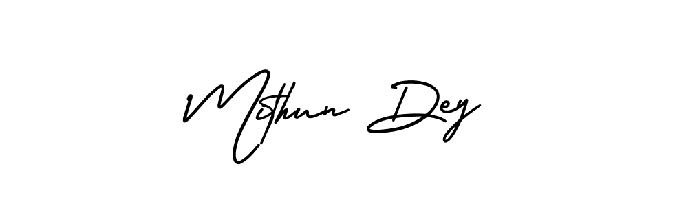 Make a beautiful signature design for name Mithun Dey. With this signature (AmerikaSignatureDemo-Regular) style, you can create a handwritten signature for free. Mithun Dey signature style 3 images and pictures png