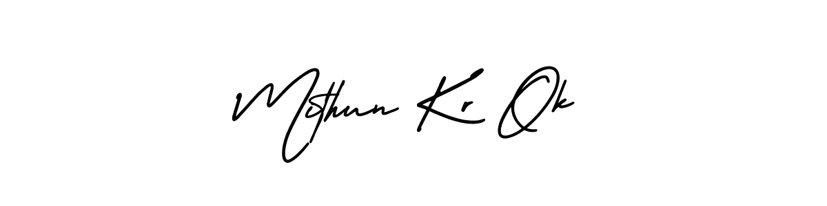 You can use this online signature creator to create a handwritten signature for the name Mithun Kr Ok. This is the best online autograph maker. Mithun Kr Ok signature style 3 images and pictures png
