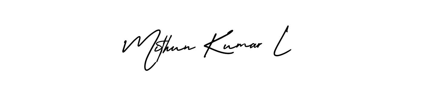 Once you've used our free online signature maker to create your best signature AmerikaSignatureDemo-Regular style, it's time to enjoy all of the benefits that Mithun Kumar L name signing documents. Mithun Kumar L signature style 3 images and pictures png