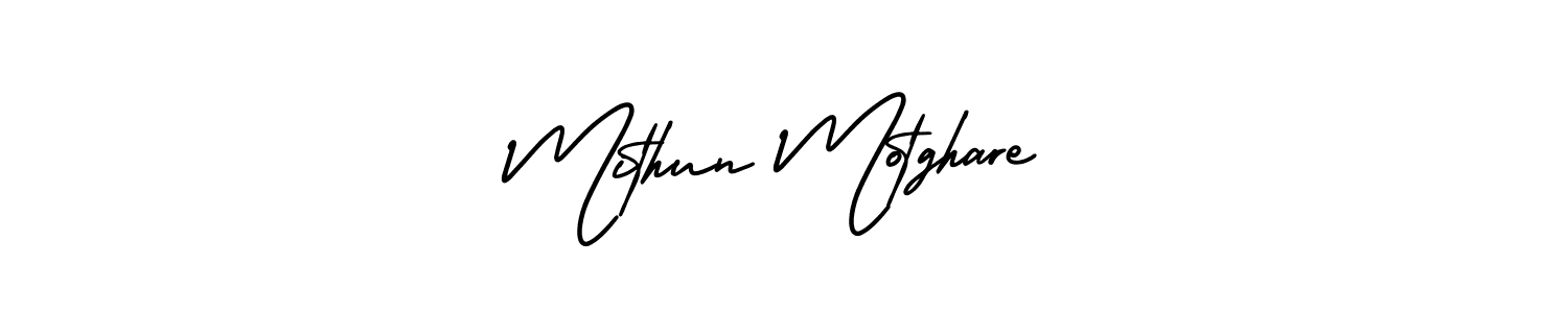 Make a beautiful signature design for name Mithun Motghare. With this signature (AmerikaSignatureDemo-Regular) style, you can create a handwritten signature for free. Mithun Motghare signature style 3 images and pictures png