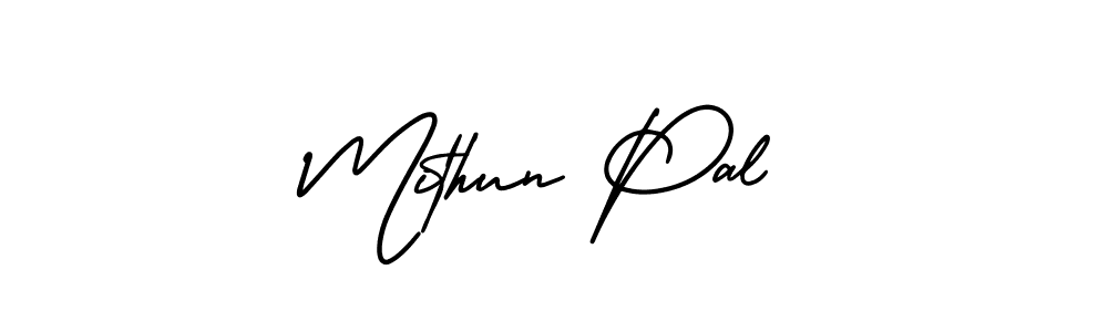 Use a signature maker to create a handwritten signature online. With this signature software, you can design (AmerikaSignatureDemo-Regular) your own signature for name Mithun Pal. Mithun Pal signature style 3 images and pictures png