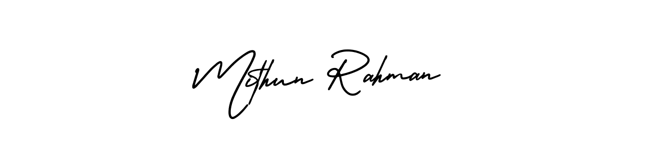 Use a signature maker to create a handwritten signature online. With this signature software, you can design (AmerikaSignatureDemo-Regular) your own signature for name Mithun Rahman. Mithun Rahman signature style 3 images and pictures png