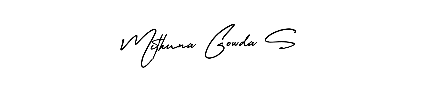 Here are the top 10 professional signature styles for the name Mithuna Gowda S. These are the best autograph styles you can use for your name. Mithuna Gowda S signature style 3 images and pictures png