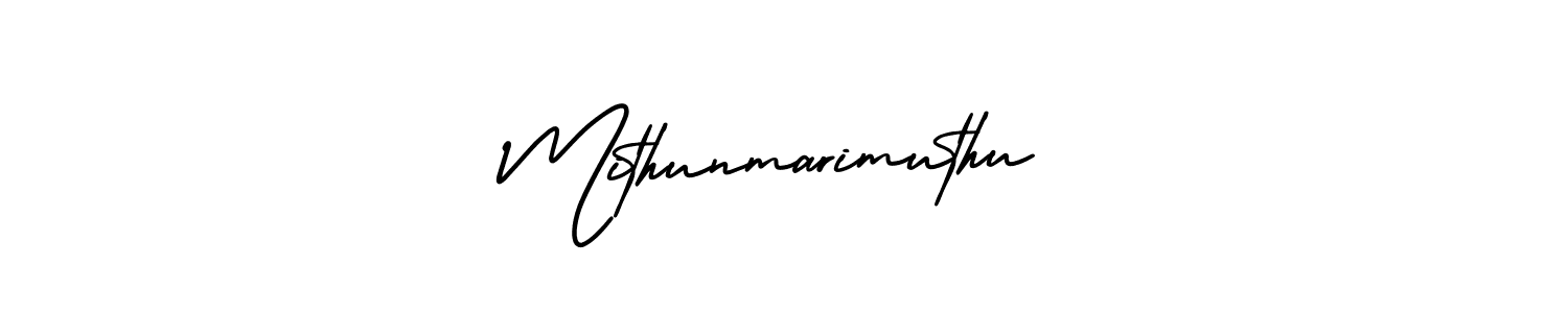 Create a beautiful signature design for name Mithunmarimuthu. With this signature (AmerikaSignatureDemo-Regular) fonts, you can make a handwritten signature for free. Mithunmarimuthu signature style 3 images and pictures png