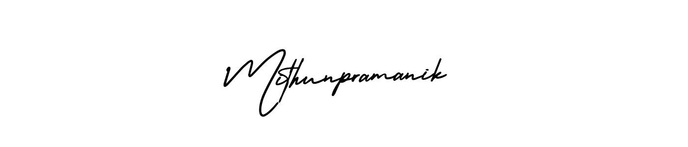 Create a beautiful signature design for name Mithunpramanik. With this signature (AmerikaSignatureDemo-Regular) fonts, you can make a handwritten signature for free. Mithunpramanik signature style 3 images and pictures png