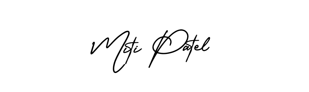 Check out images of Autograph of Miti Patel name. Actor Miti Patel Signature Style. AmerikaSignatureDemo-Regular is a professional sign style online. Miti Patel signature style 3 images and pictures png