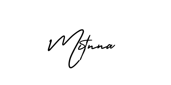 Also we have Mitnna name is the best signature style. Create professional handwritten signature collection using AmerikaSignatureDemo-Regular autograph style. Mitnna signature style 3 images and pictures png