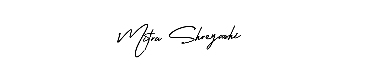 Similarly AmerikaSignatureDemo-Regular is the best handwritten signature design. Signature creator online .You can use it as an online autograph creator for name Mitra Shreyashi. Mitra Shreyashi signature style 3 images and pictures png