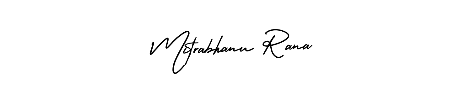 Use a signature maker to create a handwritten signature online. With this signature software, you can design (AmerikaSignatureDemo-Regular) your own signature for name Mitrabhanu Rana. Mitrabhanu Rana signature style 3 images and pictures png