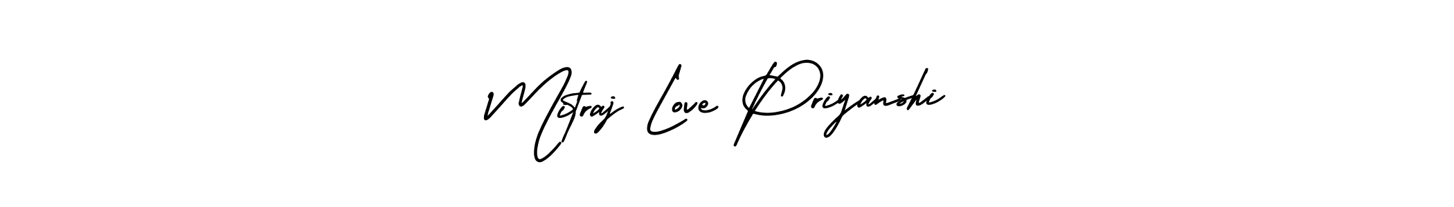 How to make Mitraj Love Priyanshi signature? AmerikaSignatureDemo-Regular is a professional autograph style. Create handwritten signature for Mitraj Love Priyanshi name. Mitraj Love Priyanshi signature style 3 images and pictures png