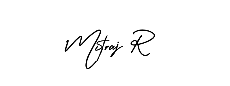 How to Draw Mitraj R signature style? AmerikaSignatureDemo-Regular is a latest design signature styles for name Mitraj R. Mitraj R signature style 3 images and pictures png