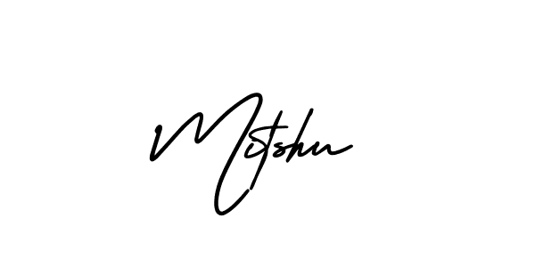 Create a beautiful signature design for name Mitshu. With this signature (AmerikaSignatureDemo-Regular) fonts, you can make a handwritten signature for free. Mitshu signature style 3 images and pictures png