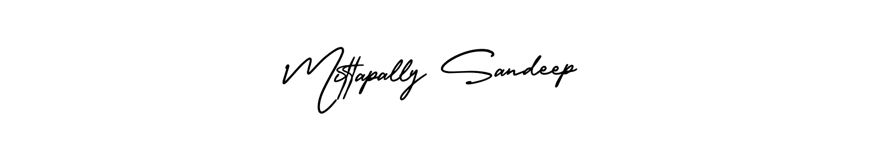 Similarly AmerikaSignatureDemo-Regular is the best handwritten signature design. Signature creator online .You can use it as an online autograph creator for name Mittapally Sandeep. Mittapally Sandeep signature style 3 images and pictures png