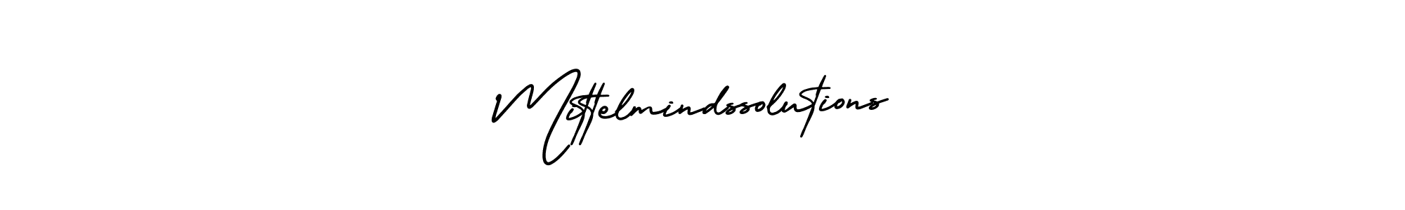 Best and Professional Signature Style for Mittelmindssolutions. AmerikaSignatureDemo-Regular Best Signature Style Collection. Mittelmindssolutions signature style 3 images and pictures png