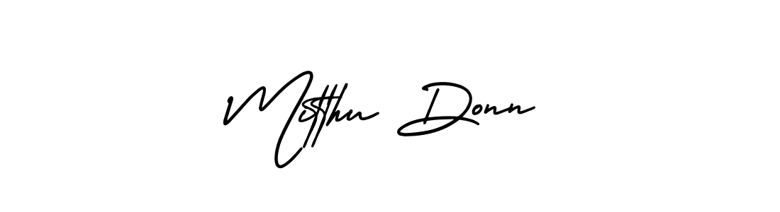 Make a beautiful signature design for name Mitthu Donn. With this signature (AmerikaSignatureDemo-Regular) style, you can create a handwritten signature for free. Mitthu Donn signature style 3 images and pictures png