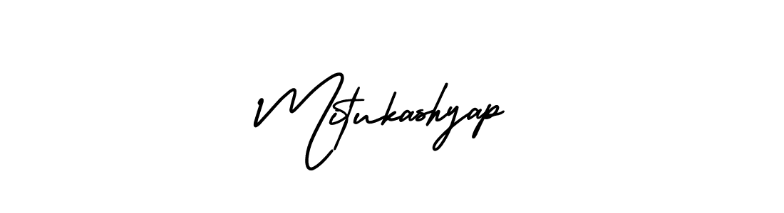 Design your own signature with our free online signature maker. With this signature software, you can create a handwritten (AmerikaSignatureDemo-Regular) signature for name Mitukashyap. Mitukashyap signature style 3 images and pictures png