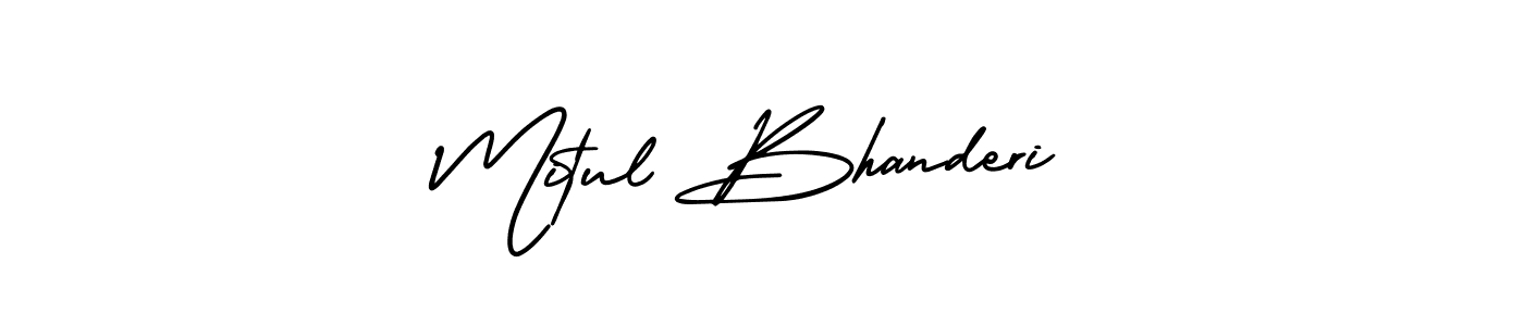 Design your own signature with our free online signature maker. With this signature software, you can create a handwritten (AmerikaSignatureDemo-Regular) signature for name Mitul Bhanderi. Mitul Bhanderi signature style 3 images and pictures png