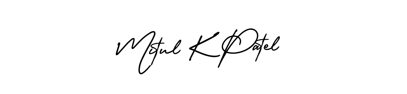 Make a beautiful signature design for name Mitul K Patel. Use this online signature maker to create a handwritten signature for free. Mitul K Patel signature style 3 images and pictures png