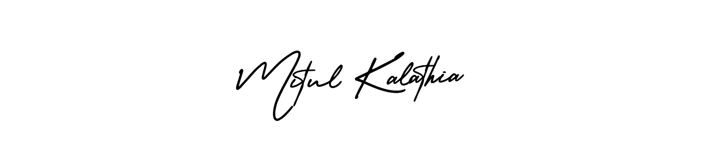 Use a signature maker to create a handwritten signature online. With this signature software, you can design (AmerikaSignatureDemo-Regular) your own signature for name Mitul Kalathia. Mitul Kalathia signature style 3 images and pictures png