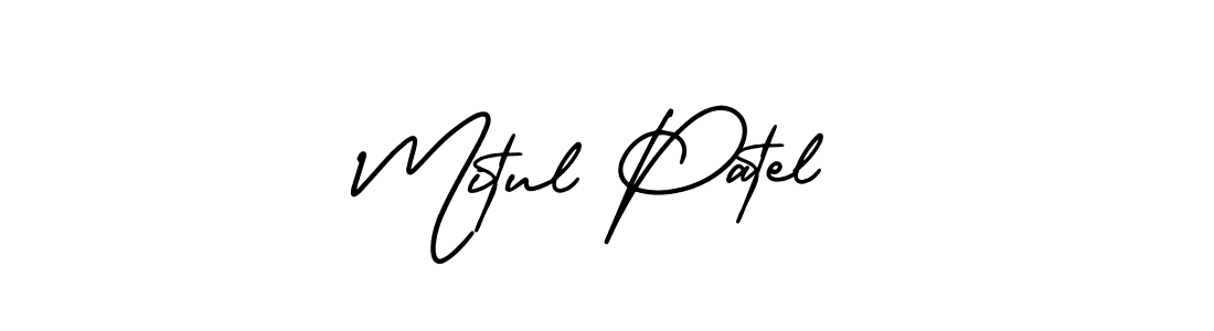 How to make Mitul Patel signature? AmerikaSignatureDemo-Regular is a professional autograph style. Create handwritten signature for Mitul Patel name. Mitul Patel signature style 3 images and pictures png