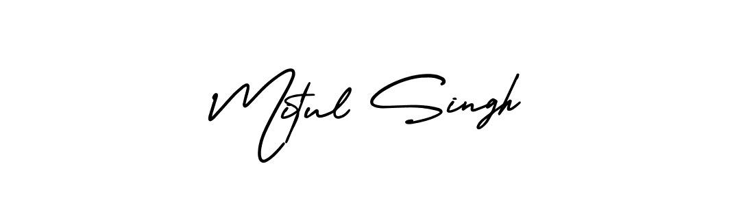 How to make Mitul Singh name signature. Use AmerikaSignatureDemo-Regular style for creating short signs online. This is the latest handwritten sign. Mitul Singh signature style 3 images and pictures png