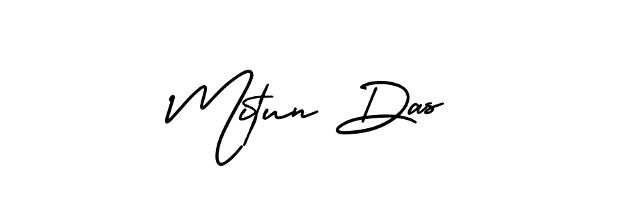 How to Draw Mitun Das signature style? AmerikaSignatureDemo-Regular is a latest design signature styles for name Mitun Das. Mitun Das signature style 3 images and pictures png