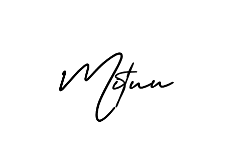 How to make Mituu signature? AmerikaSignatureDemo-Regular is a professional autograph style. Create handwritten signature for Mituu name. Mituu signature style 3 images and pictures png