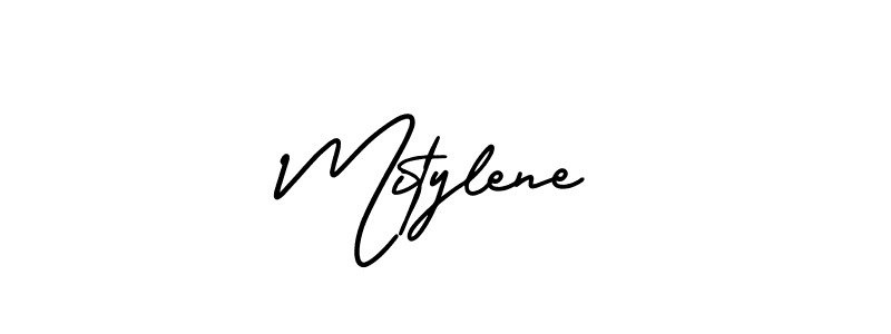 Use a signature maker to create a handwritten signature online. With this signature software, you can design (AmerikaSignatureDemo-Regular) your own signature for name Mitylene. Mitylene signature style 3 images and pictures png
