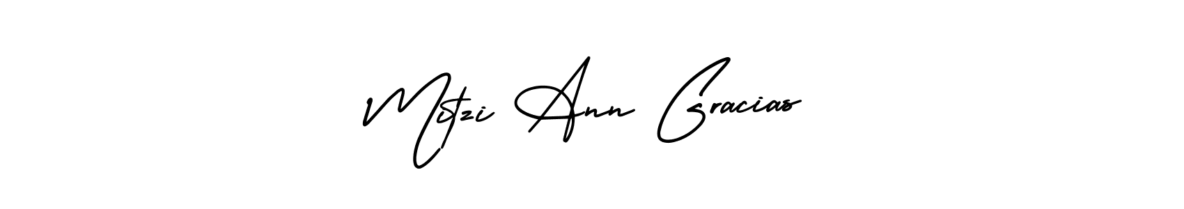 Create a beautiful signature design for name Mitzi Ann Gracias. With this signature (AmerikaSignatureDemo-Regular) fonts, you can make a handwritten signature for free. Mitzi Ann Gracias signature style 3 images and pictures png