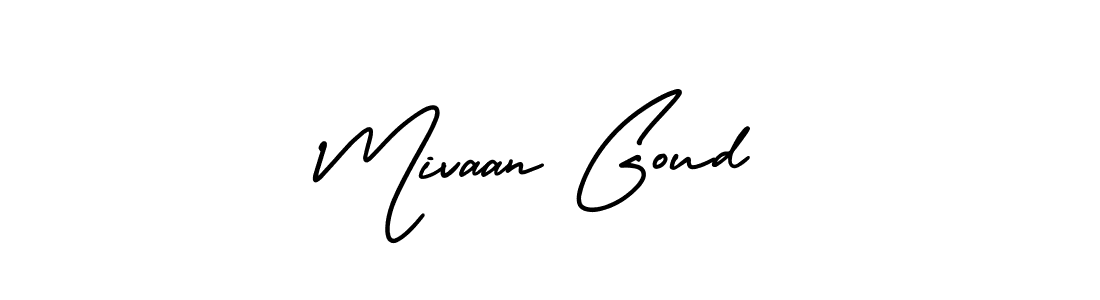Make a beautiful signature design for name Mivaan Goud. With this signature (AmerikaSignatureDemo-Regular) style, you can create a handwritten signature for free. Mivaan Goud signature style 3 images and pictures png