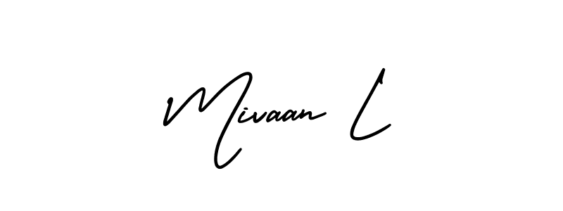 You can use this online signature creator to create a handwritten signature for the name Mivaan L. This is the best online autograph maker. Mivaan L signature style 3 images and pictures png