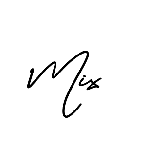 Create a beautiful signature design for name Mix. With this signature (AmerikaSignatureDemo-Regular) fonts, you can make a handwritten signature for free. Mix signature style 3 images and pictures png