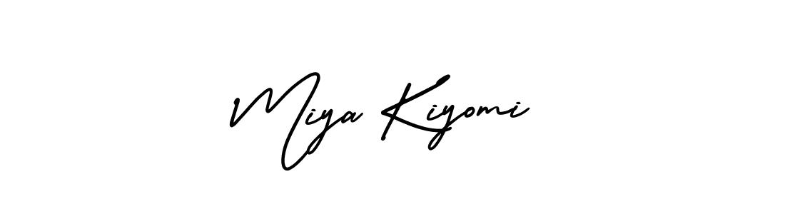 Design your own signature with our free online signature maker. With this signature software, you can create a handwritten (AmerikaSignatureDemo-Regular) signature for name Miya Kiyomi. Miya Kiyomi signature style 3 images and pictures png