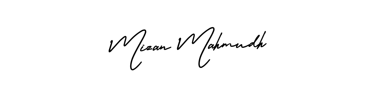 Design your own signature with our free online signature maker. With this signature software, you can create a handwritten (AmerikaSignatureDemo-Regular) signature for name Mizan Mahmudh. Mizan Mahmudh signature style 3 images and pictures png